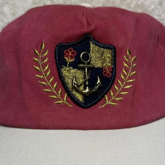 Free People Anchor Charmed Baseball Hat Red One Size NWT - Picture 6 of 6